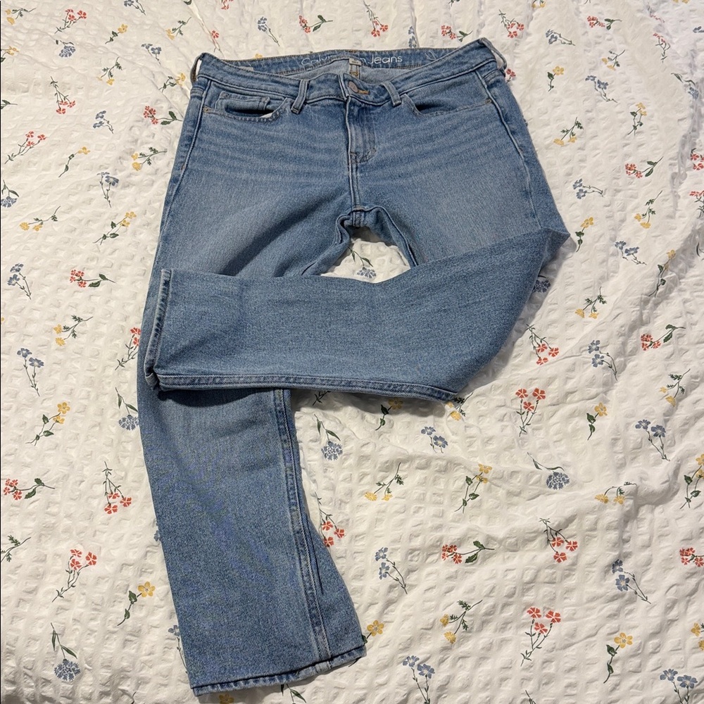 Calvin Klein Light Blue Straight Leg Jeans